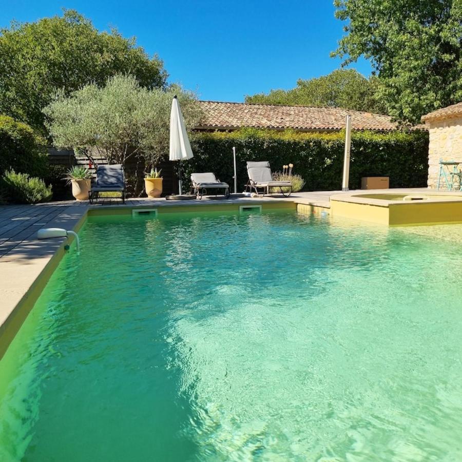 Villa Charmante A Lussan Avec Piscine Privee Et Jardin Closa 外观 照片